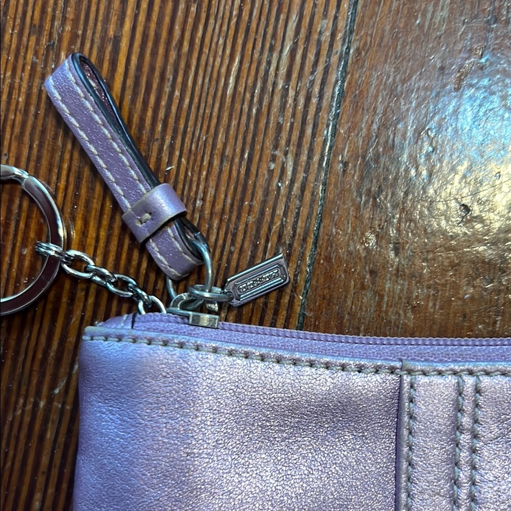 Purple Coach Wristlet/Wallet - Picture 3 of 3